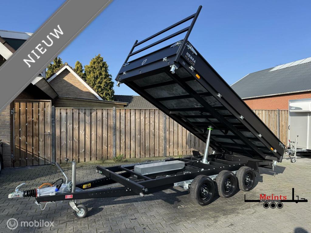 Henra Black Bottem Kipper UNIEK 400x200 3 asser, Auto diversen, Aanhangers en Bagagewagens, Nieuw