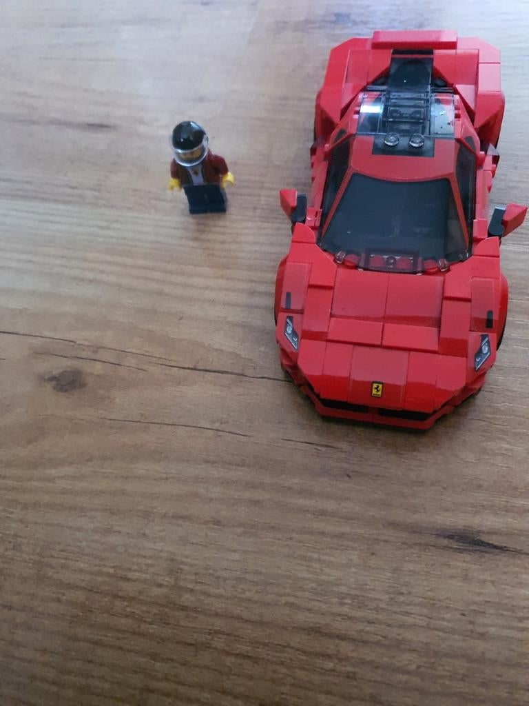 LEGO Speed Champions Ferrari F8 Tributo met minifiguur, Lego, Zo goed als nieuw, Complete set, Compleet