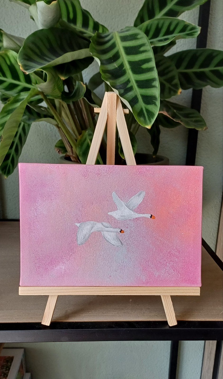 Mini schilderij op standaard, Ophalen of Verzenden