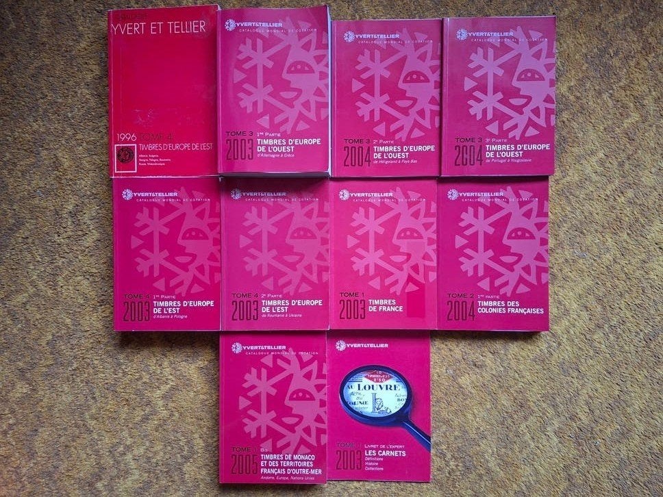Yvert & Tellier postzegelcatalogi - Diverse edities, Ophalen of Verzenden