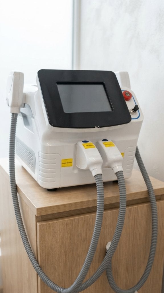 Professionele 2-in-1 IPL & Nd:YAG Laser Apparaat, Ophalen of Verzenden, Zo goed als nieuw, Scheren en Epileren