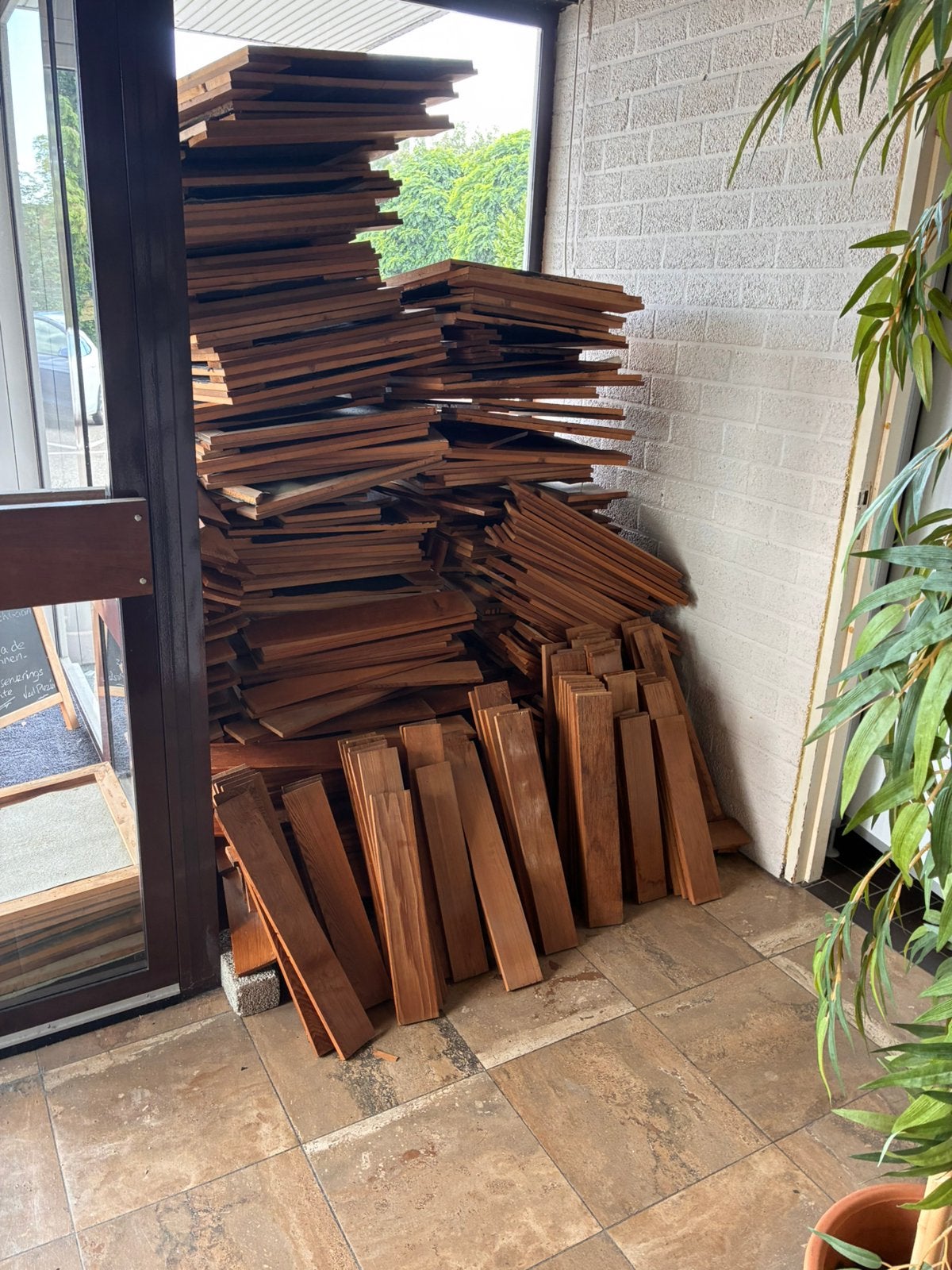 Houten spanplafond gratis ophalen, Minder dan 3 m³, Ophalen