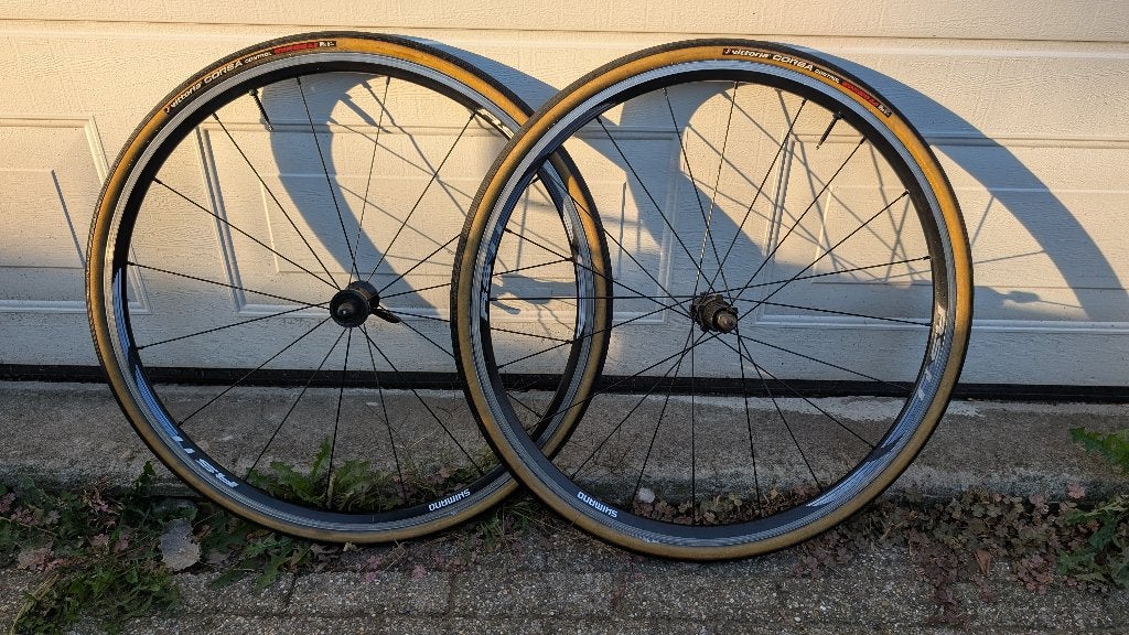 Shimano 105 11-speed tubeless wielen / Vittoria / Ultegra, Wiel, Ophalen of Verzenden, Zo goed als nieuw, Gravelbike