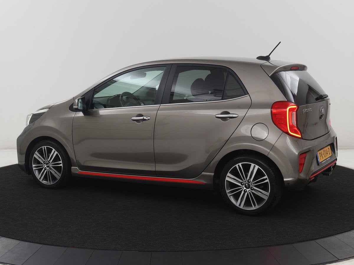 Kia Picanto 1.2 CVVT GT-Line | Leder | Stuur/stoel verwarmin, Auto's, Voorwielaandrijving, 839 kg, Gebruikt, Euro 6