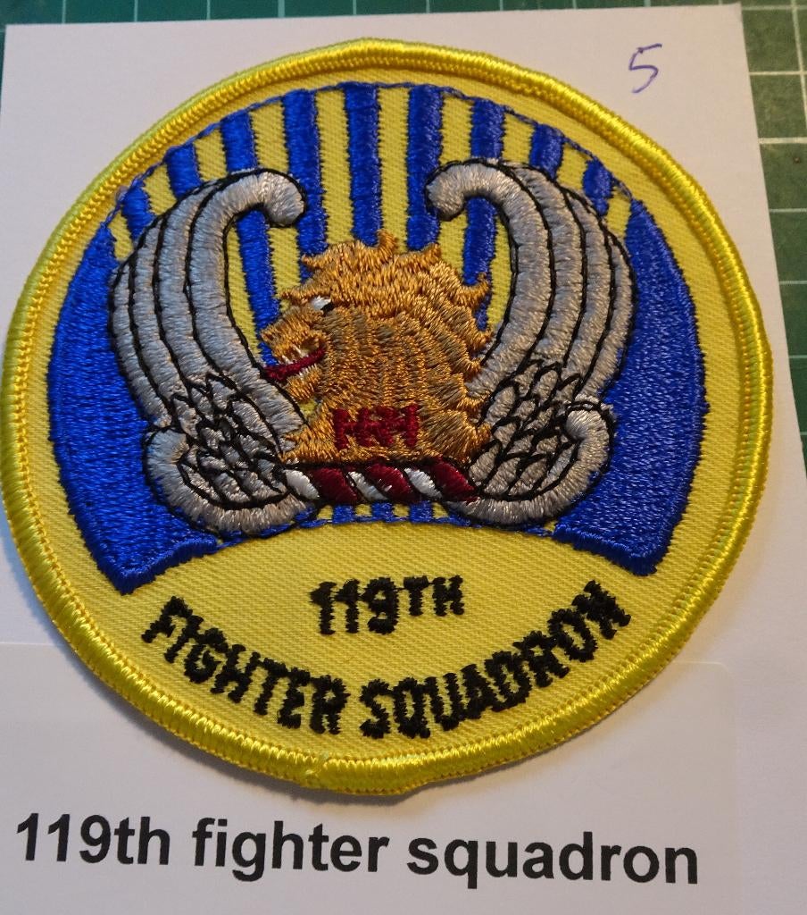 Patch 119 fighter squadron, Ophalen of Verzenden, Luchtmacht, Amerika, Embleem of Badge