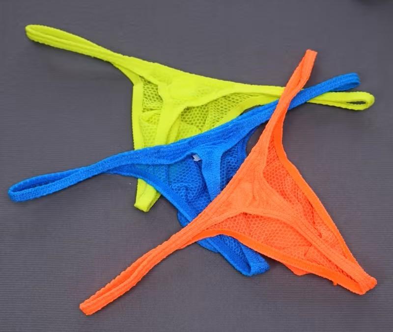 kleurige heren string   (096), Ophalen of Verzenden, Slip