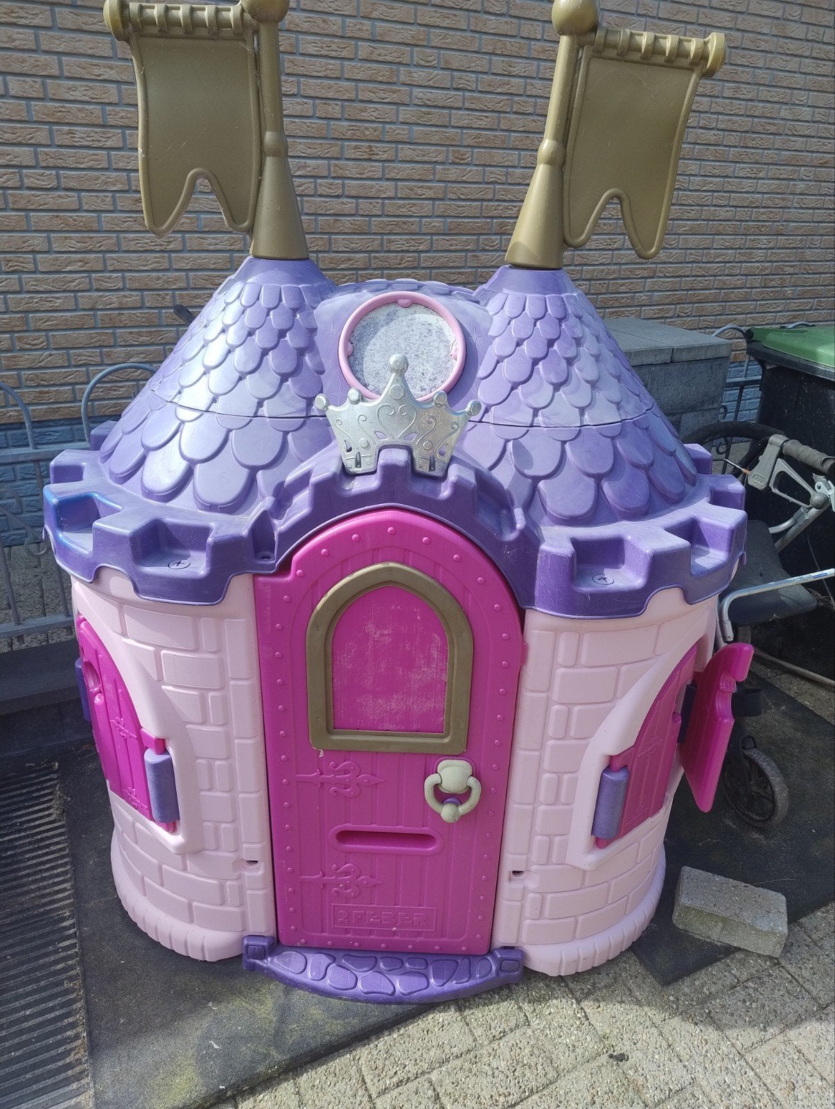 Feber Disney Prinsessen Kasteel Speelhuisje, Ophalen, Gebruikt, Kunststof