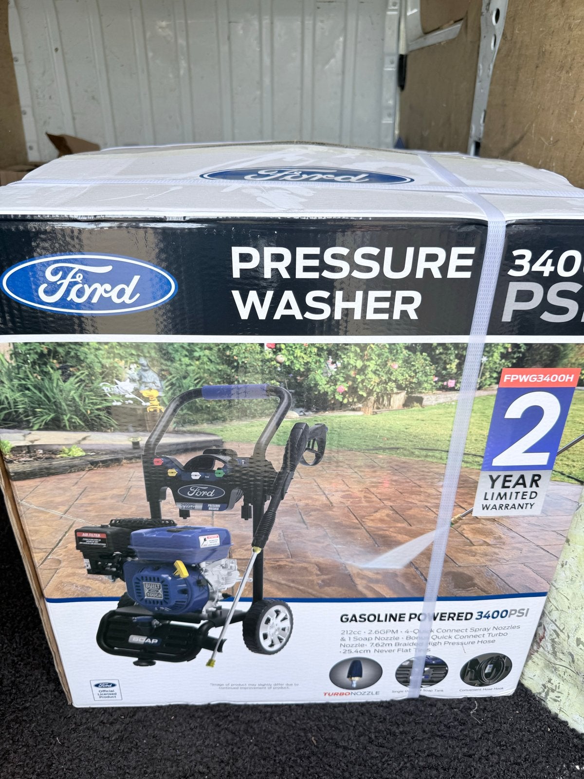 Ford Hogedrukreiniger 3400 PSI Benzine Aangedreven, Tuin en Terras, Ophalen of Verzenden, Nieuw, Benzine