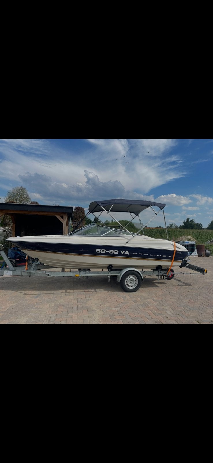 Bayliner 1850 sl, Watersport en Boten, Boottrailers, Ophalen, Zo goed als nieuw, Minder dan 6 meter, Jetskitrailer