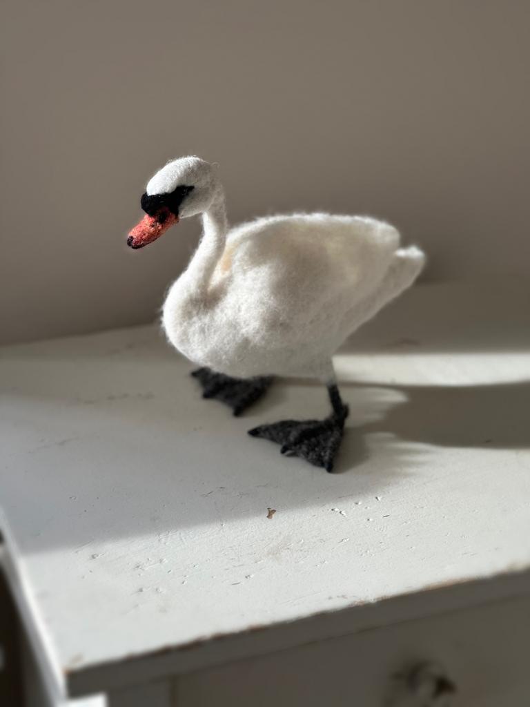 Genaaldvilte zwaan gans opgezet oud brocante frans vogel, Antiek en Kunst, Curiosa en Brocante, Ophalen of Verzenden