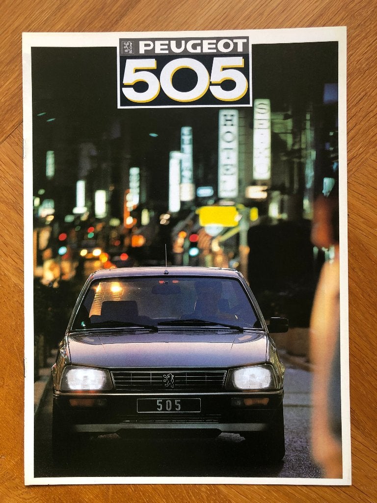 Peugeot 505 1987 folder, Verzenden, Nieuw, Peugeot, Peugeot