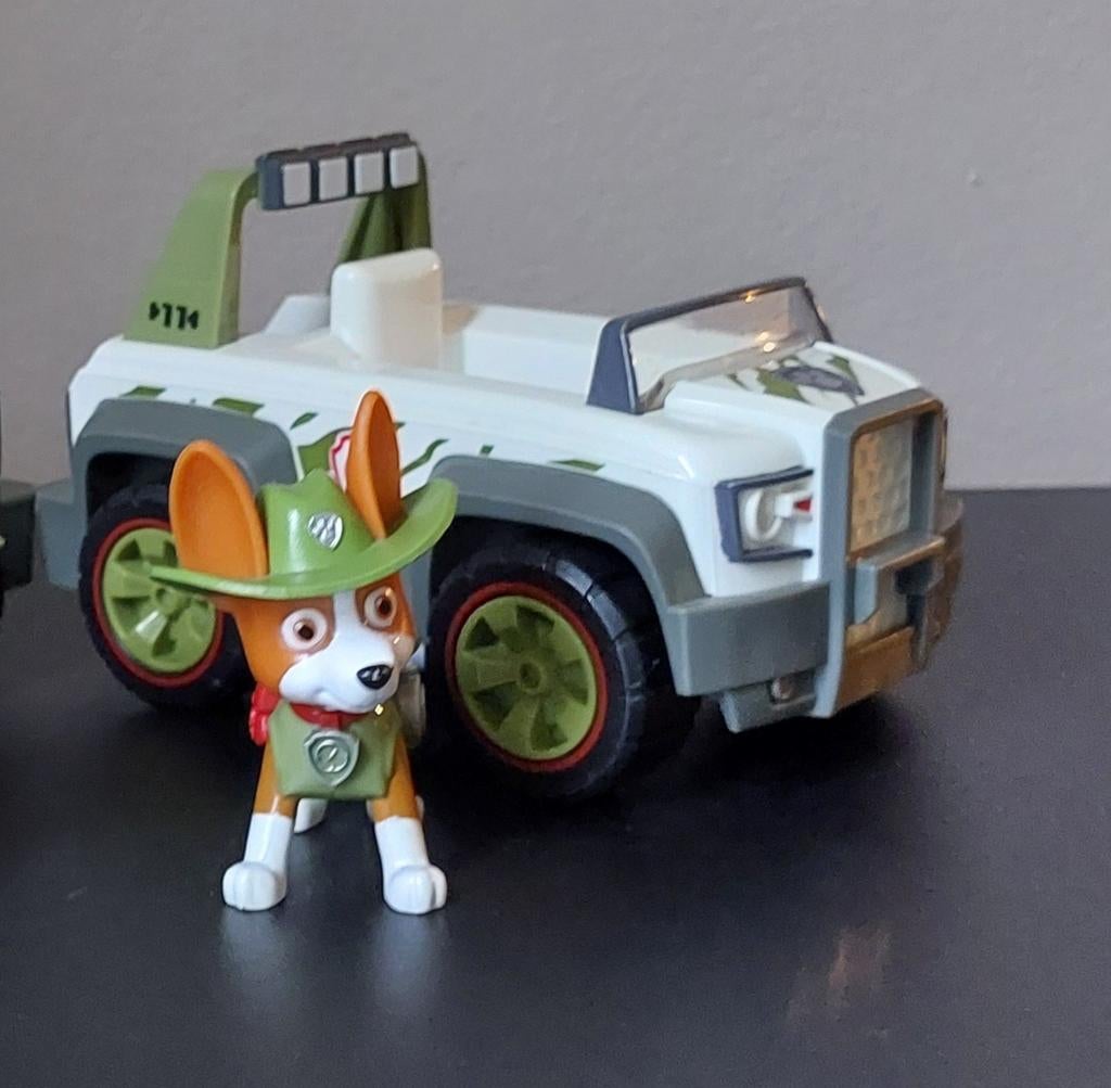 Paw Patrol, Tracker met Jungle Cruiser, Kinderen en Baby's, Ophalen, Zo goed als nieuw