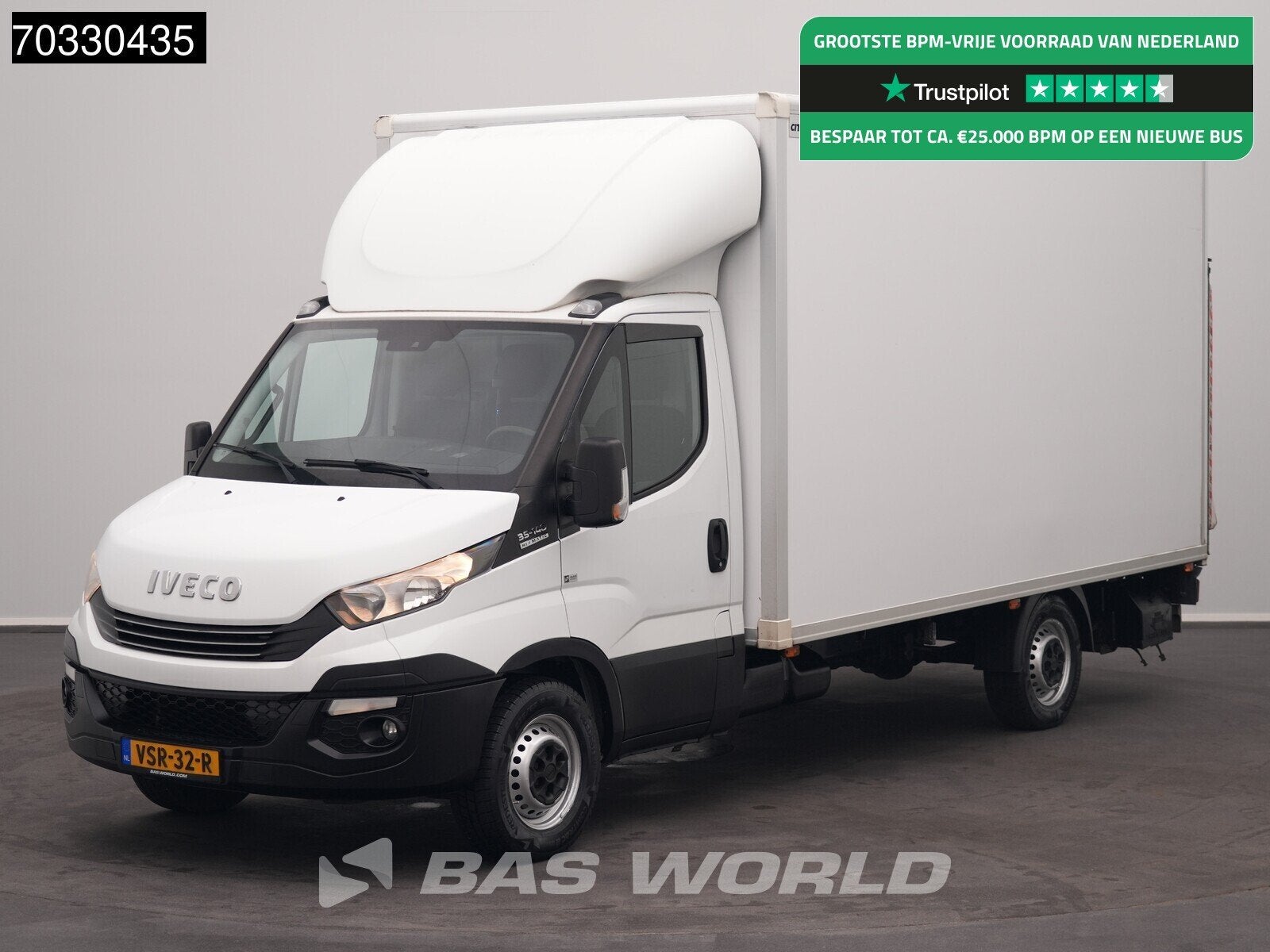 Iveco Daily 35S14 Automaat Laadklep Zijdeur Bakwagen Airco C, Auto's, Bestelauto's, Automaat, Stof, Gebruikt, Iveco
