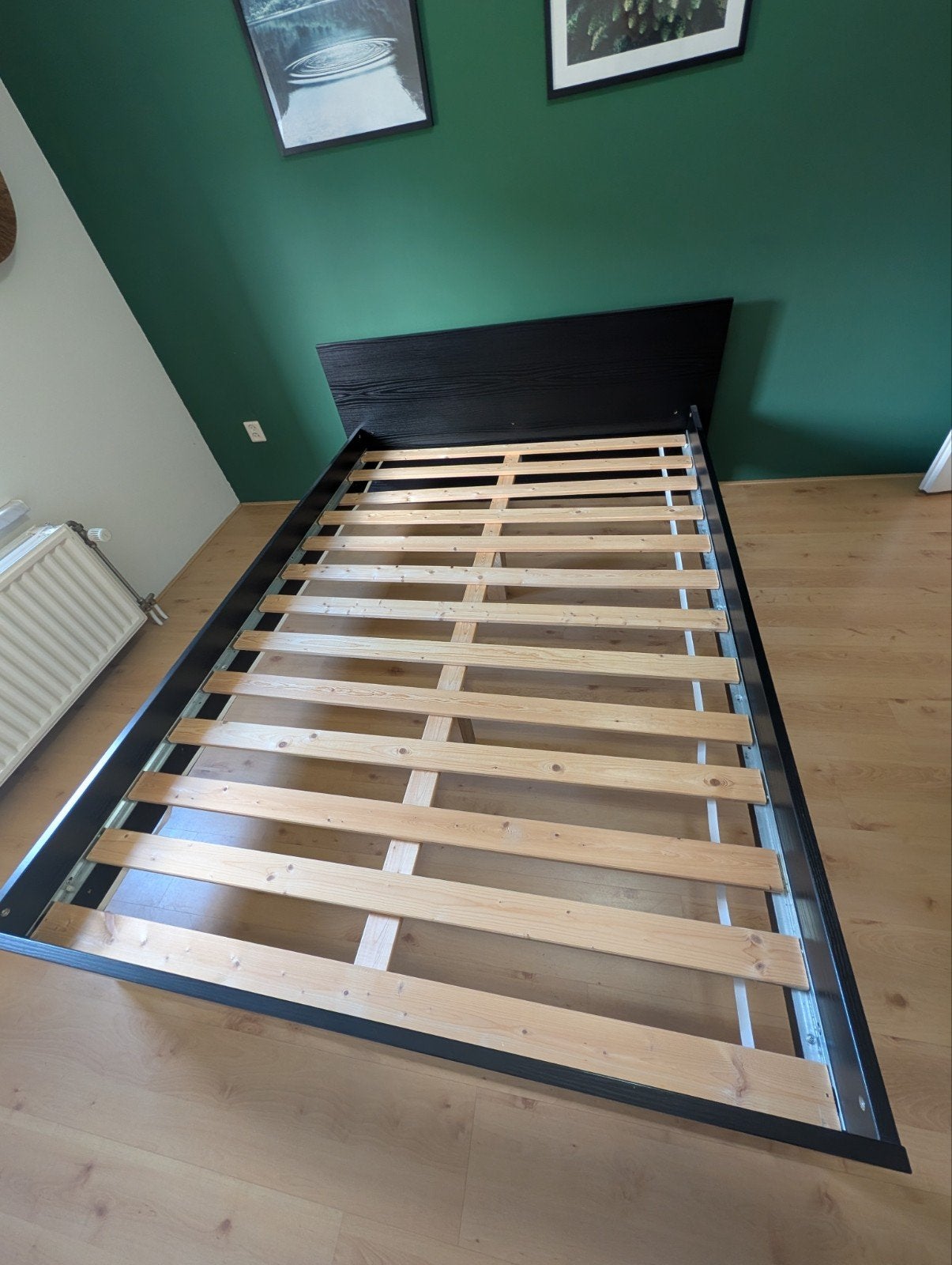 2 persoons bed, Huis en Inrichting, Ophalen, Bruin, Tweepersoons, 140 cm