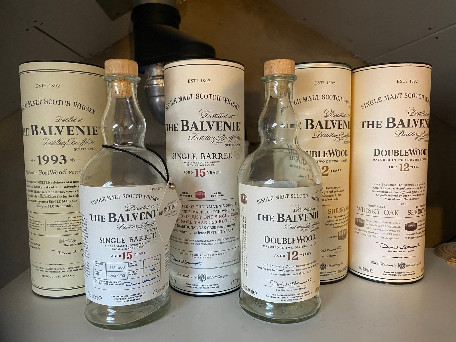 The Balvenie / JW blue label / Glenfiddich whiskey, Verzamelen, Ophalen, Zo goed als nieuw