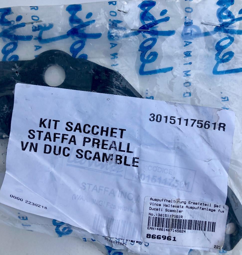 LeoVince Exhaust Bracket Ducati Scrambler Mount 3015117561R, Ophalen of Verzenden, Nieuw