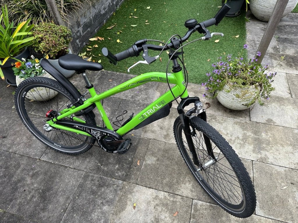 26 inch Alpina Trial - gifgroen, Velgrem, Zo goed als nieuw, Handrem, Alpina Trial