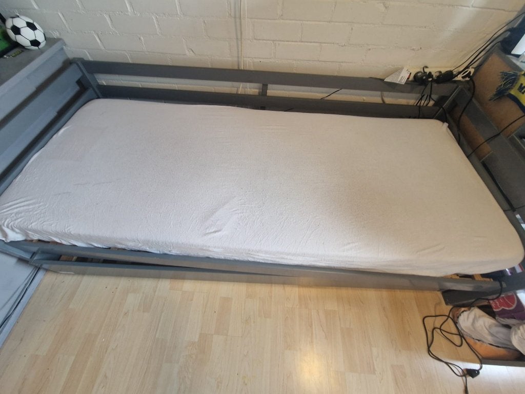 1 persoons bed, Ophalen, Gebruikt, 90 cm, Eenpersoons
