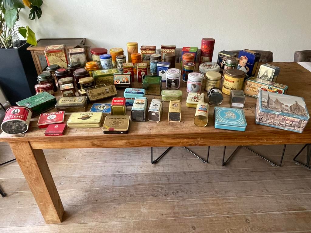 Oude vintage blik blikken Sigaren DE de Ruijter Verkade enz, Ophalen, Gebruikt, Overige