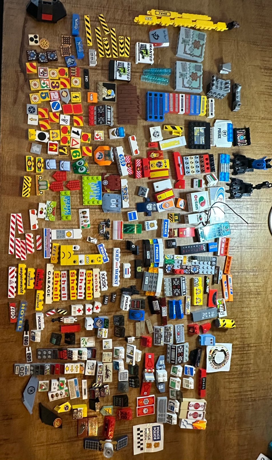 Lego stenen onderdelen met stickers, Ophalen of Verzenden, Gebruikt