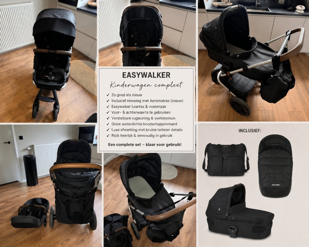 Easywalker kinderwagen compleet, Kinderen en Baby's, Luchtbanden, Ophalen of Verzenden, Zo goed als nieuw, Kinderwagen