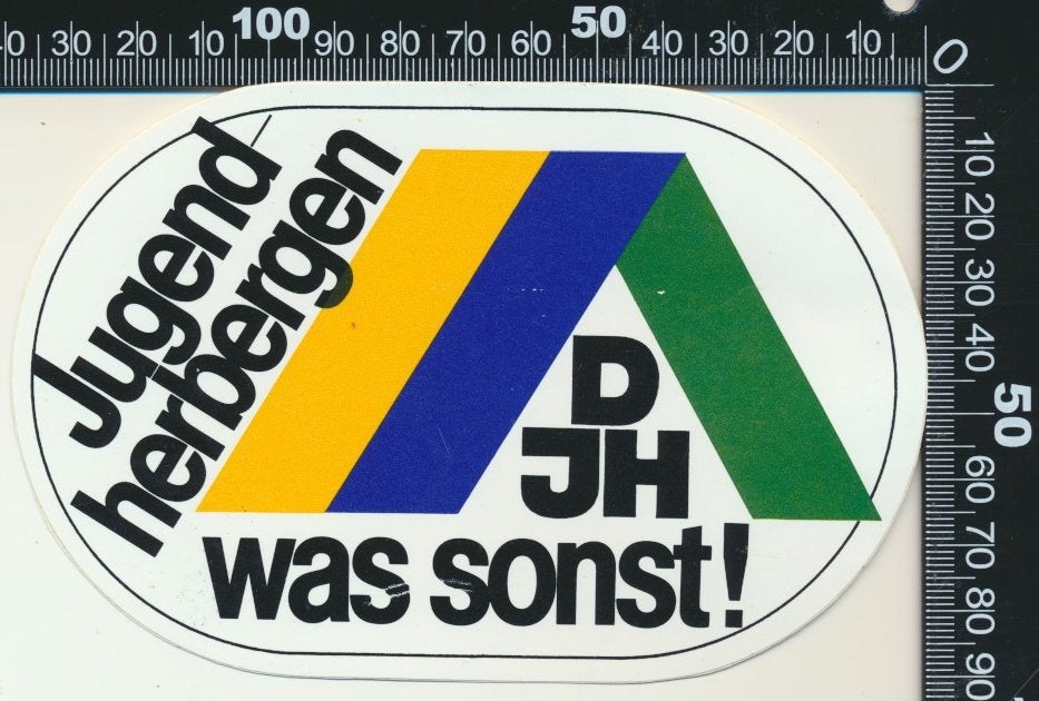 Sticker: DJH Jugendherbergen, Ophalen of Verzenden, Zo goed als nieuw, Bedrijf of Vereniging