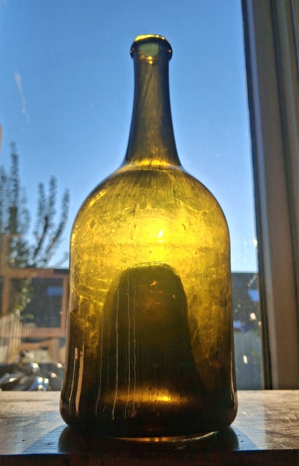 Antiek - 18e eeuw - oude fles / wijnfles - 1760 / 1780 - RRR, Ophalen of Verzenden