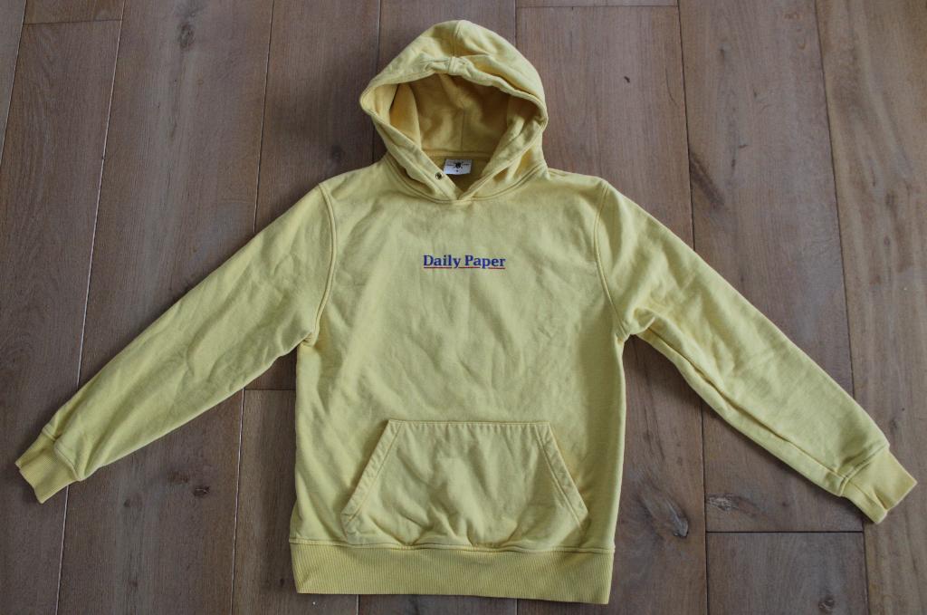 Hoodie van Daily Paper maat S, Kleding | Heren, Truien en Vesten, Gedragen, Maat 46 (S) of kleiner, Geel, Ophalen of Verzenden