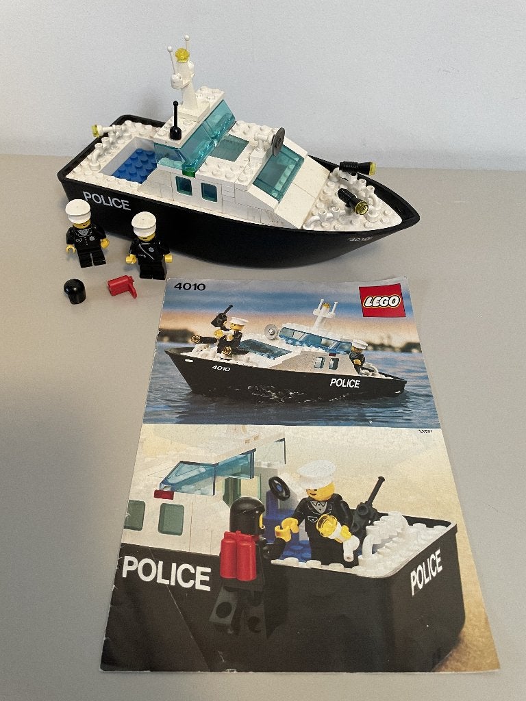 4010 - Lego City - Politieboot, Kinderen en Baby's, Speelgoed | Duplo en Lego, Lego, Ophalen of Verzenden, Complete set, City
