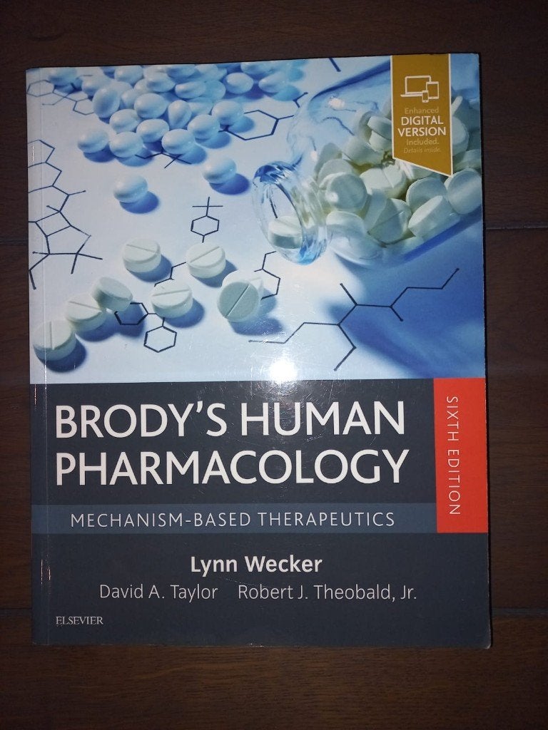 Brody's Human Pharmacology, Ophalen of Verzenden, Gamma, Elsevier, WO