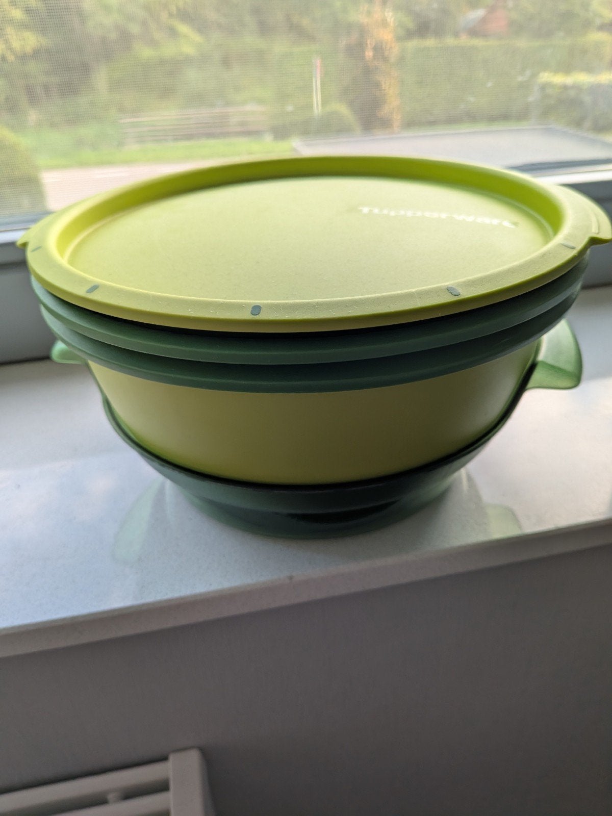 Tupperware Microgolf Stomer Groen - nooit gebruikt, Nieuw, Ophalen of Verzenden, Groen, Overige typen