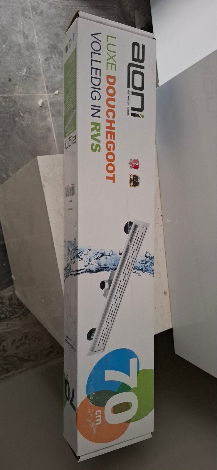 Luxe RVS Douchegoot - 70 cm, Ophalen of Verzenden, Nieuw, Rvs, Douche