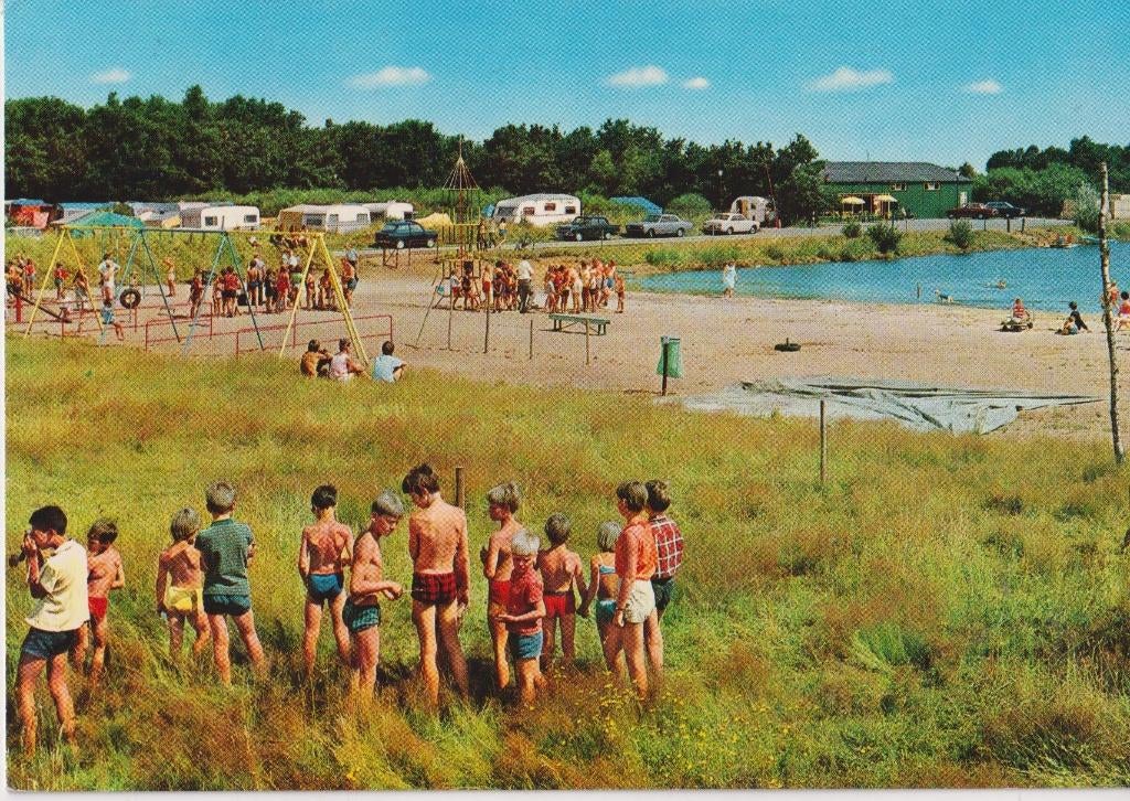 Zeeland , Camping De Heische Tip, Verzamelen, Ansichtkaarten | Nederland, Gelopen, Noord-Brabant, 1960 tot 1980, Ophalen of Verzenden
