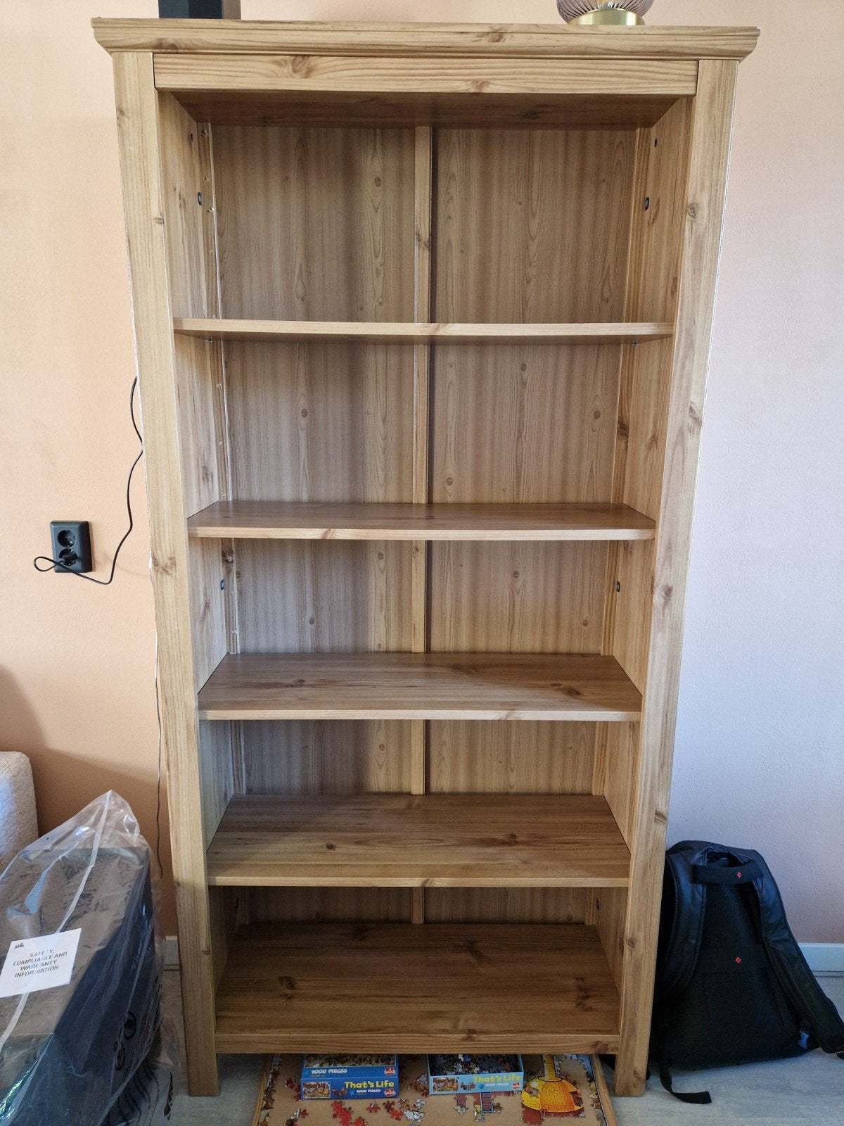 GRATIS IKEA boekenkast eikenhouten kleur 190x92x33, Huis en Inrichting, Ophalen, Gebruikt, 50 tot 100 cm, 150 tot 200 cm