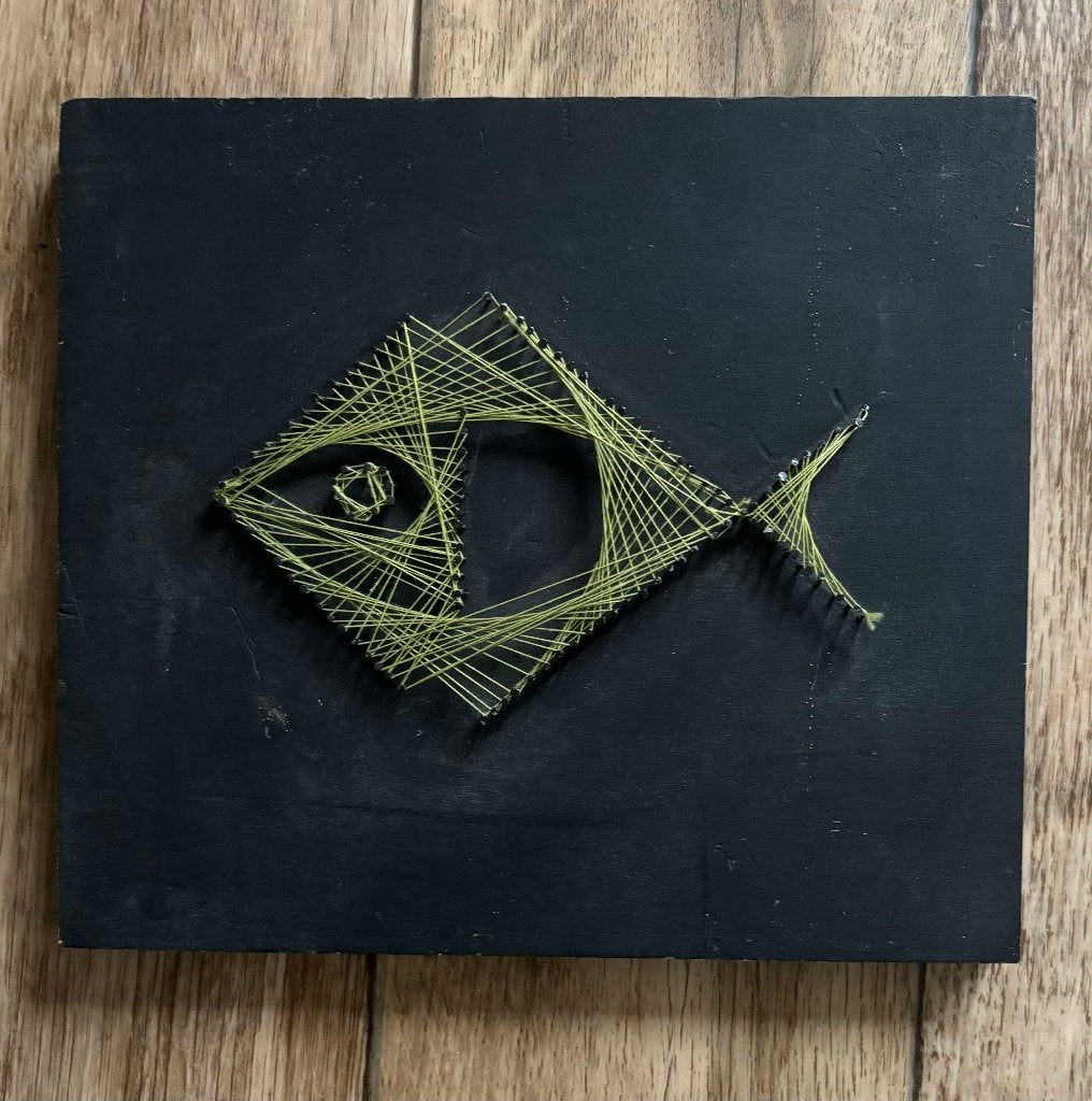 Vintage string art vis, Ophalen of Verzenden