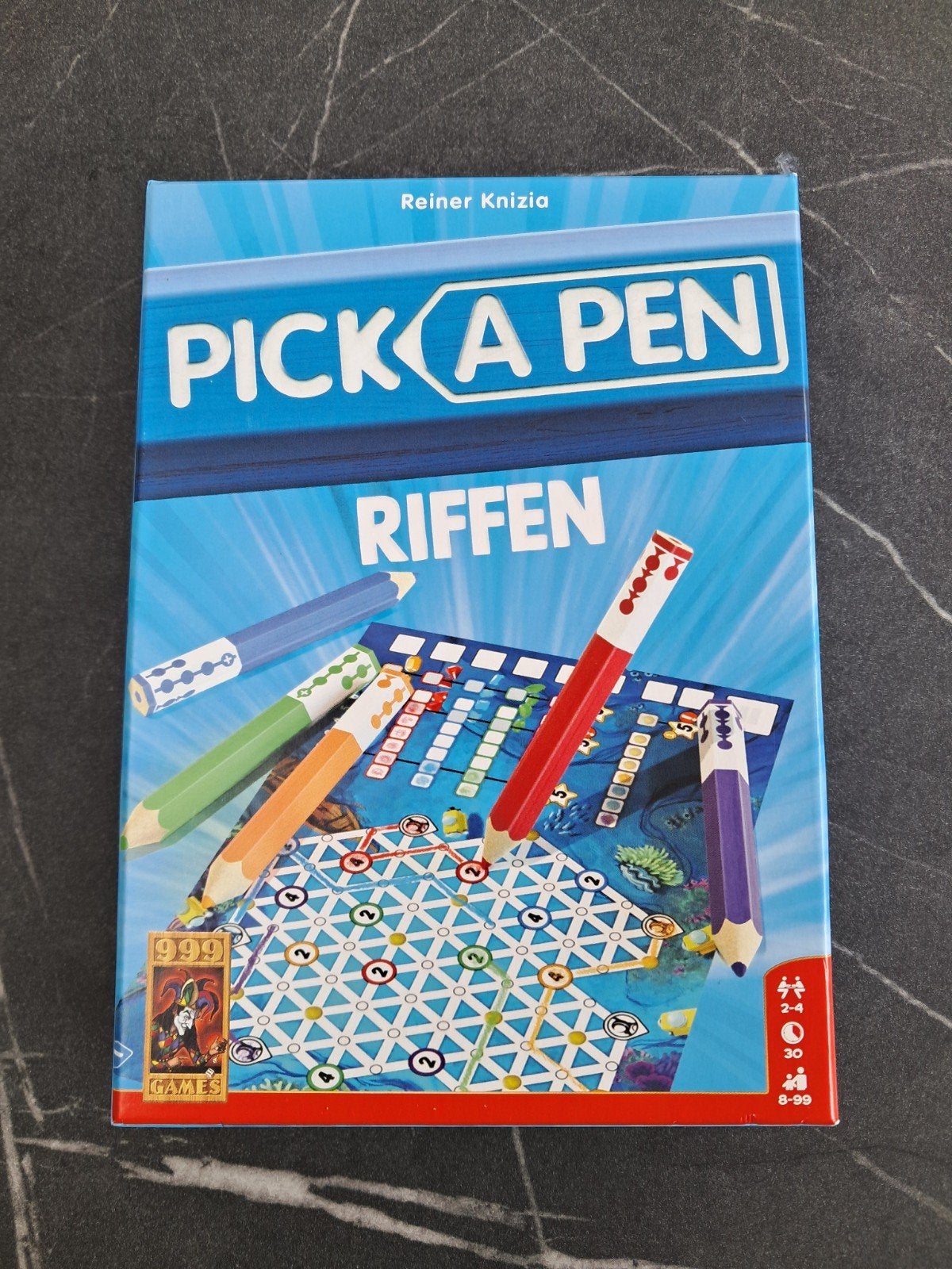 pick a pen riffen ZGAN, Drie of vier spelers, Ophalen, Zo goed als nieuw, 999 Games