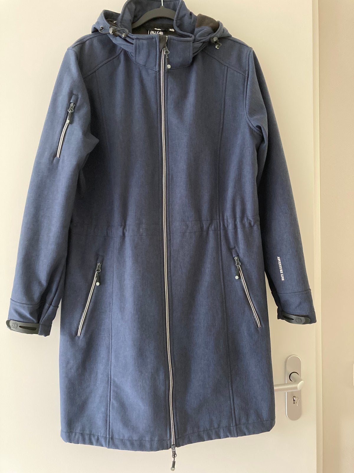 ZGAN.’Adventure-line’ Softshell Damesjas, donkerblauw mt 44, Kleding | Dames, Ophalen of Verzenden, Zo goed als nieuw, Maat 42/44 (L)