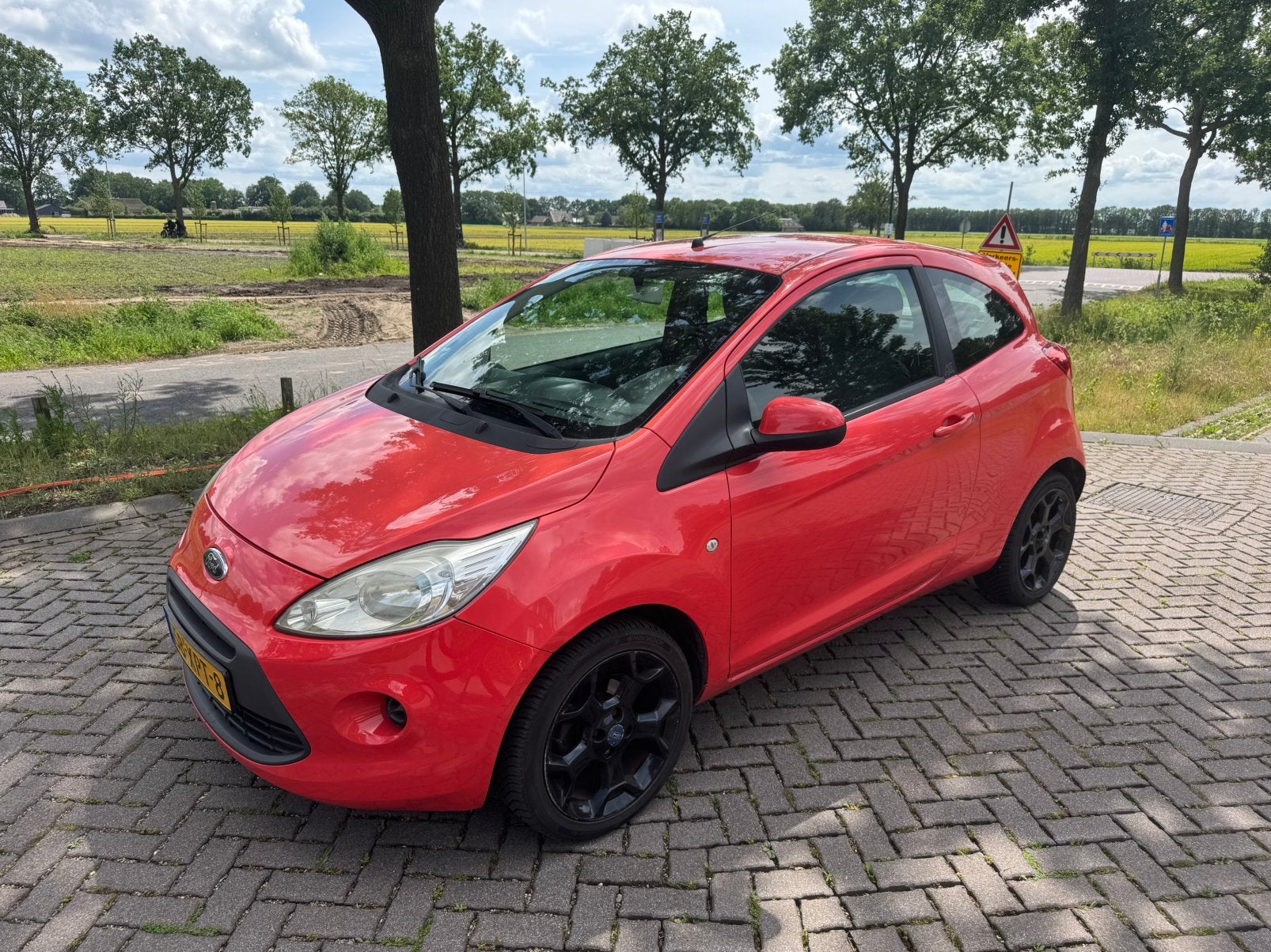 Ford Ka 1.2 2012 AIRCO/VELGEN/ELEKTRISCHE RAMEN, Auto's, Ford, Voorwielaandrijving, 1242 cc, 4 cilinders, 4 stoelen