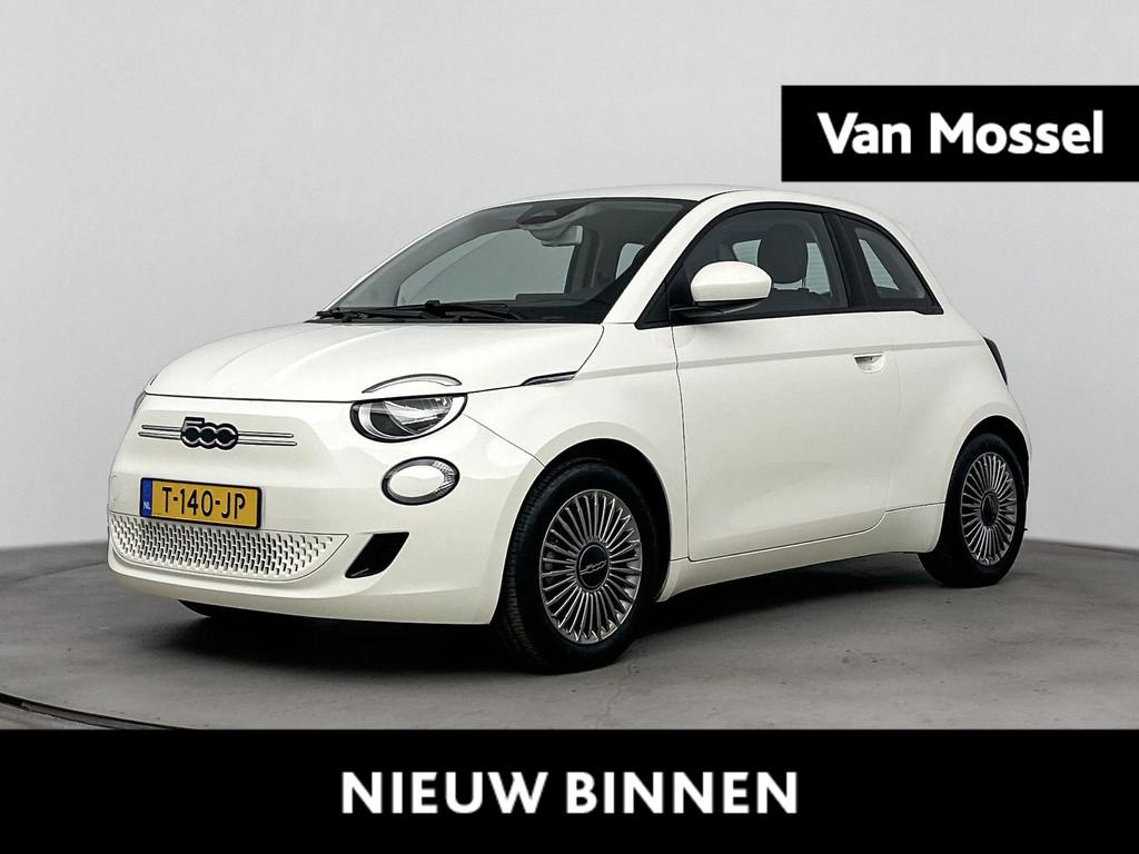 Fiat 500 Icon 42 kWh | Cruise Control | Achteruitrijcamera |, Auto's, 12 maanden, Stof, 4 stoelen, Wit