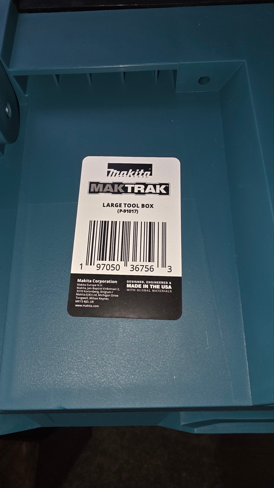Makita Maktrak P-91017 Opbergkist voor Gereedschap Nieuw, Doe-het-zelf en Verbouw, Ophalen of Verzenden, Nieuw