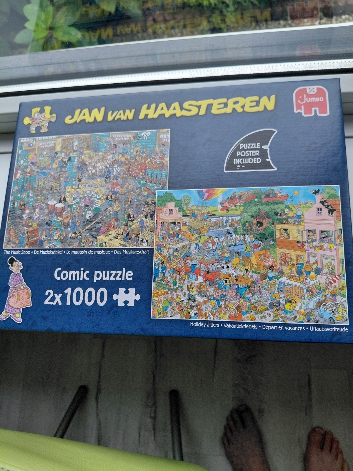 Jan van Haasteren Comic Puzzel 2x1000 stukjes, Ophalen, 500 t/m 1500 stukjes, Gebruikt, Legpuzzel