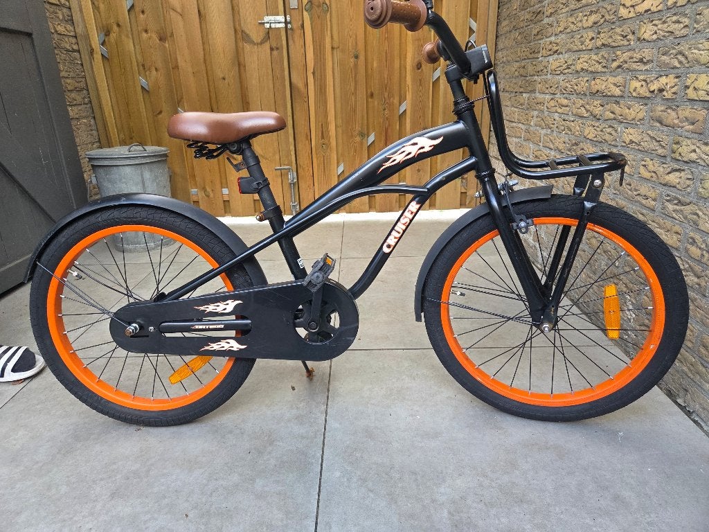 Jongensfiets 22 inch cruiser, Fietsen en Brommers, Ophalen, Terugtraprem, 22 inch, Gebruikt