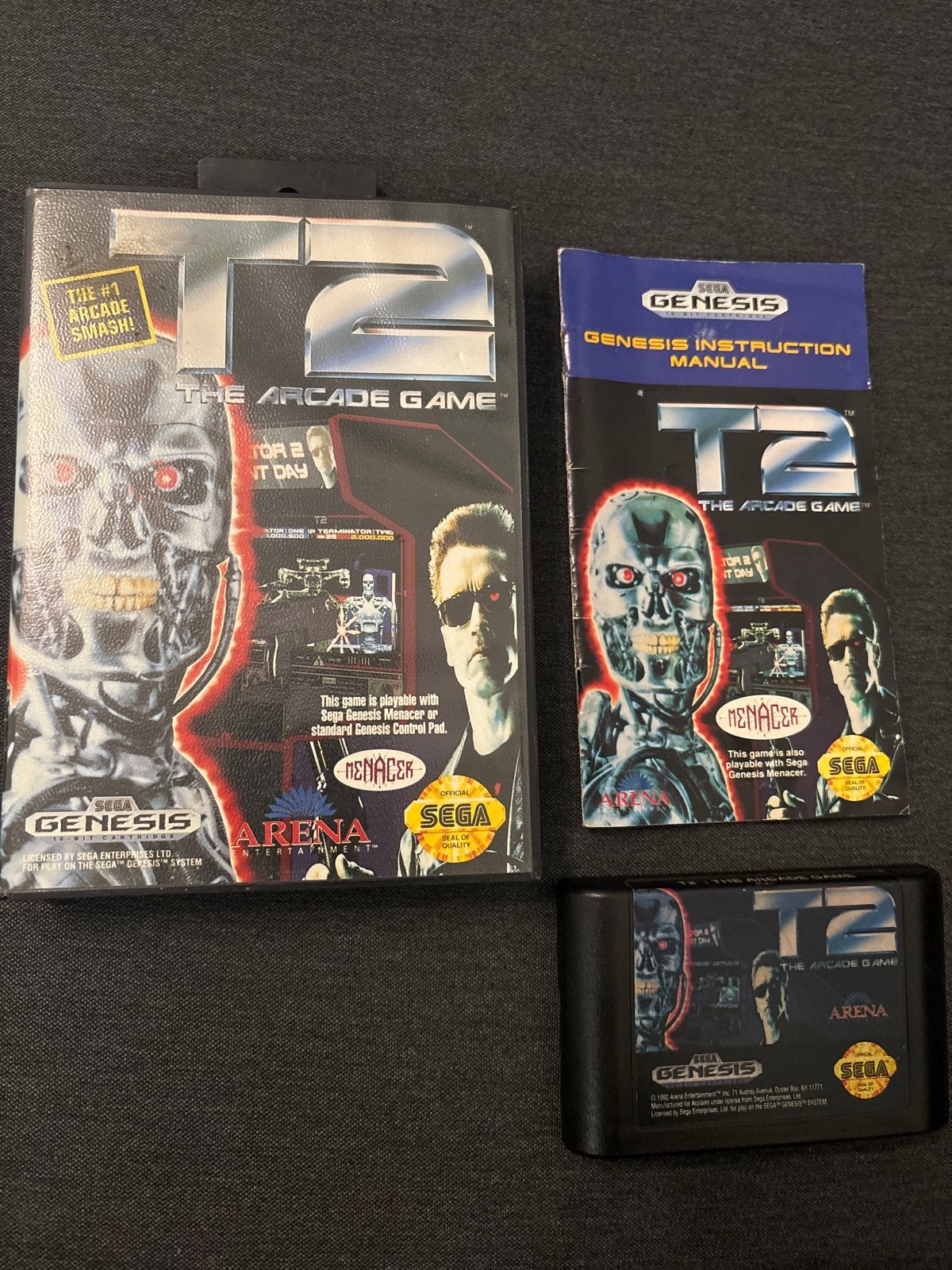 Terminator 2: The Arcade Game - Sega Genesis / Mega Drive, Spelcomputers en Games, Gebruikt, Shooter, 1 speler, Ophalen of Verzenden