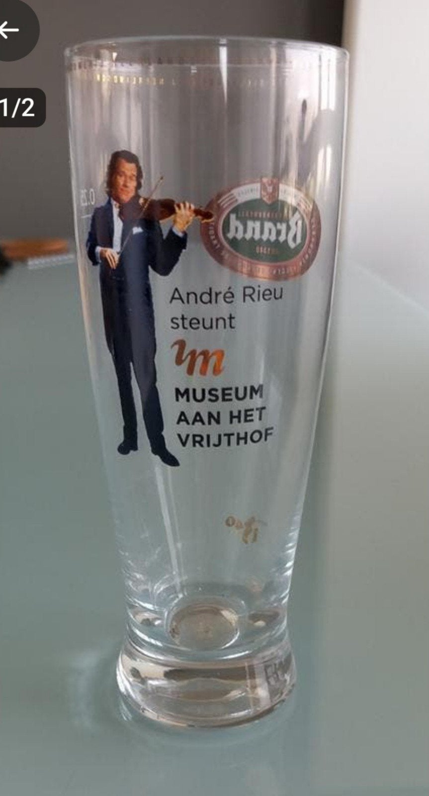 glas van Andre Rieu, Ophalen of Verzenden, Nieuw, Glas of Glazen, Brand