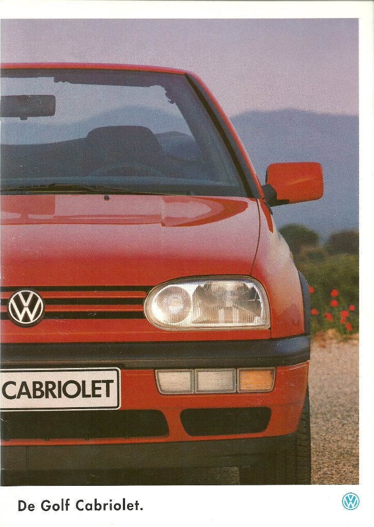 Volkswagen Golf 3 cabriolet folders, Boeken, Ophalen of Verzenden, Gelezen, Volkswagen