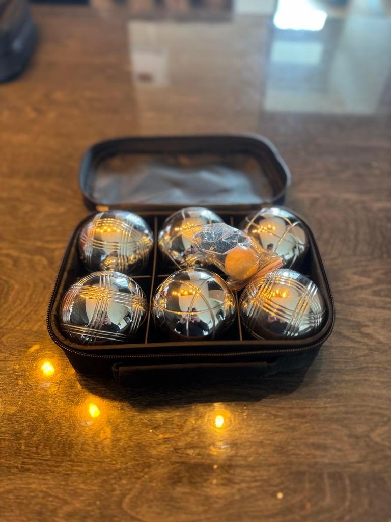 Jeu de boules set in draagtas, Ophalen of Verzenden, Zo goed als nieuw