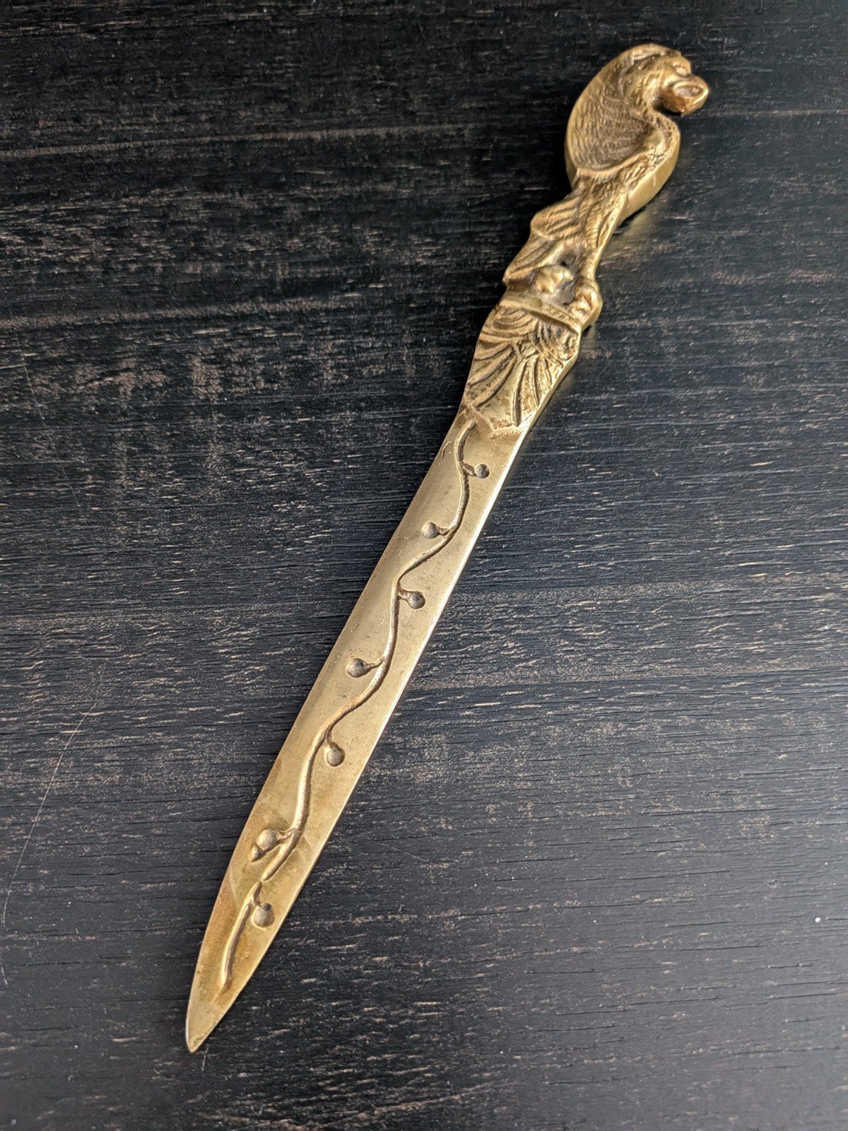 antieke messing briefopener, Ophalen of Verzenden