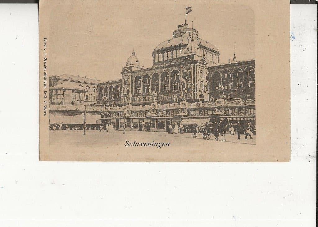 Scheveningen Kurhaus met Koets 1900, Ophalen of Verzenden, Voor 1920, Ongelopen, Zuid-Holland