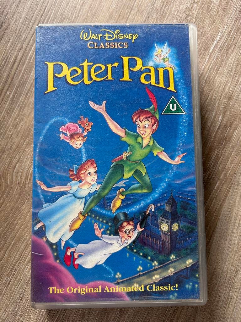 Peter Pan - Walt Disney Classics VHS (Engels), Alle leeftijden, Ophalen of Verzenden, Gebruikt, Overige genres