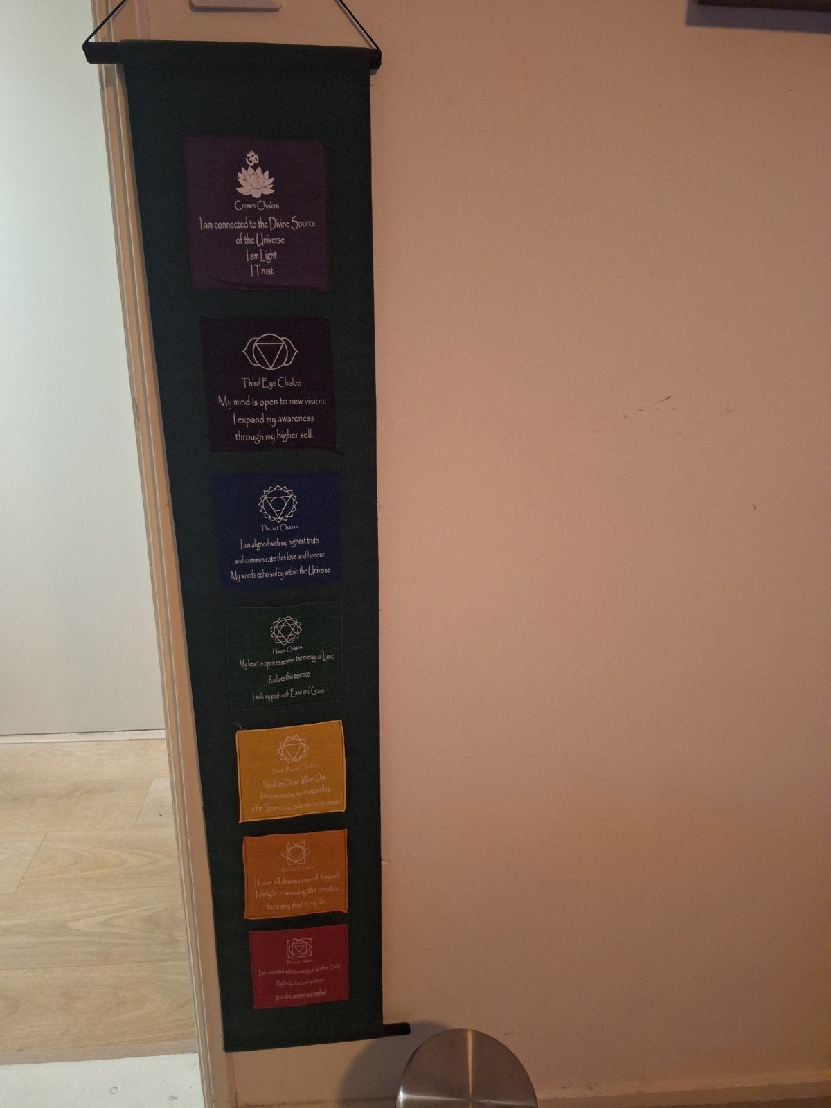 Chakra Banner met uitleg en affirmaties, Boeken, Ophalen of Verzenden, Nieuw, Spiritualiteit algemeen, Overige typen